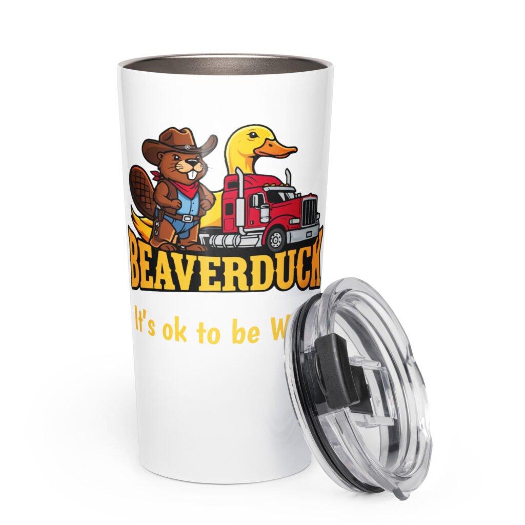 Tapered stainless steel tumbler